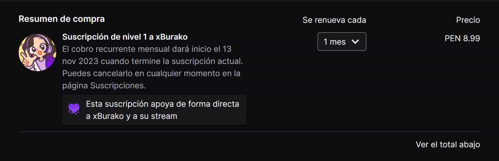 xBurako Ticket de Suscripción